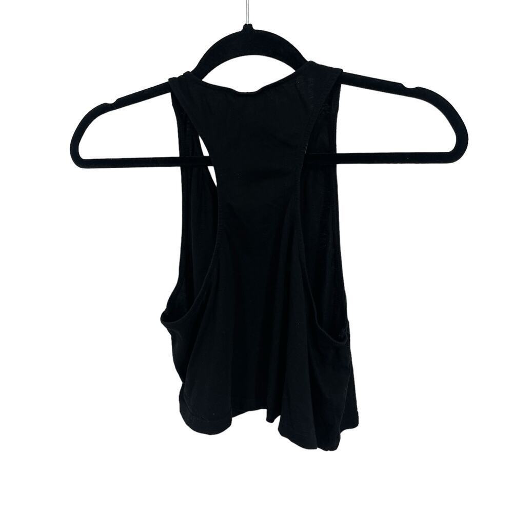 H&M Divided Women’s Black “Lost for Words” Racerback Crop Graphic Tank Top Sz S - Picture 7 of 10